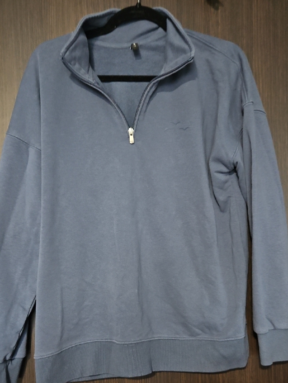 Womens Lazypants Blue Half-Zip Sweatshirt